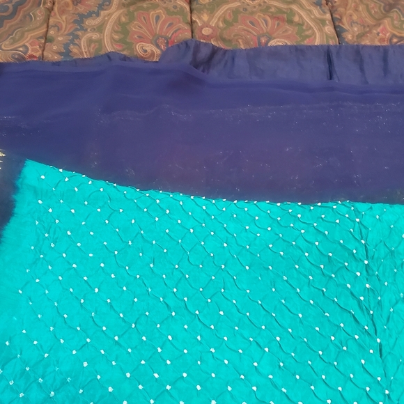 Bandhani Saree / Sari )- Kanchipurum Style-Brand New - Picture 5 of 8